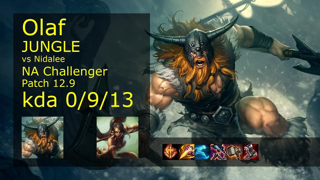Rank 2 NA Olaf Jungle: Olaf vs Nidalee