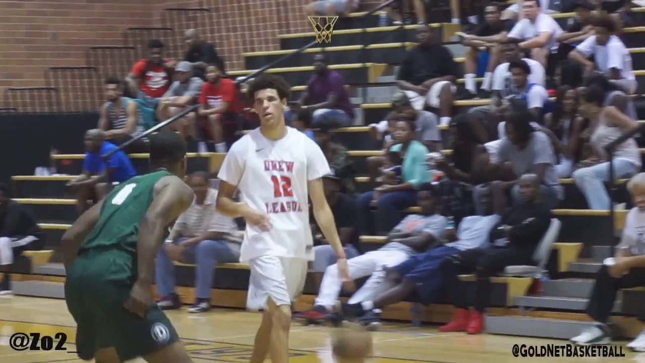 Lonzo Ball DID WORK in his Drew League debut!! 2016