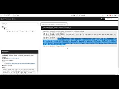 efa microsoft windows remote assistance xxe