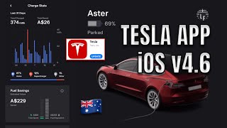 Tesla App iOS Update 4.6 Australia Walkthrough Review by Tesla Tom