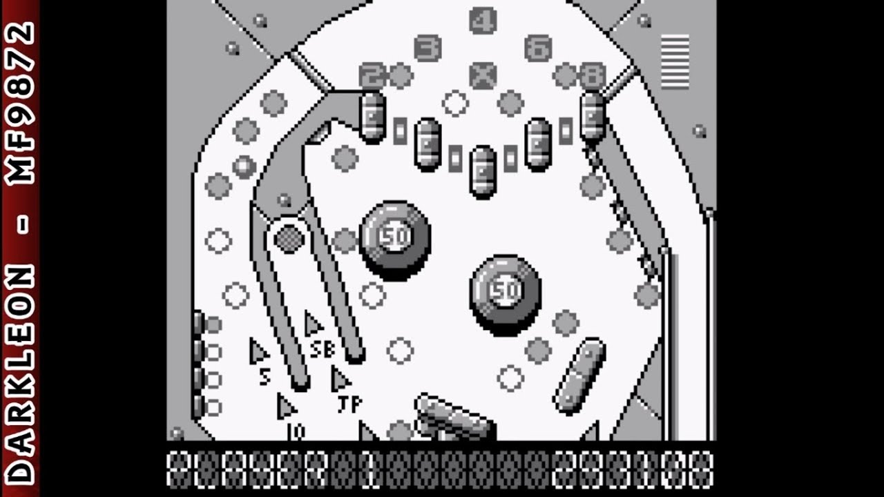 Game Boy Pinball Dreams © 1993 GameTek Gameplay YouTube
