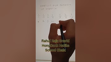 SHORTCUT FOR MOMENT OF INERTIA | EASY TRICK MUST WATCH
