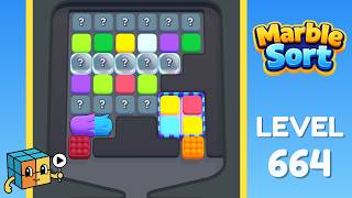 Marble Sort Level 664 (Hard) Walkthrough Solution