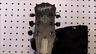 Epiphone Les Paul Goth Electric Guitar - YouTube