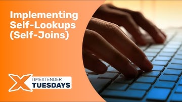 Self Lookups - TimeXtender Tuesdays: Episode 18