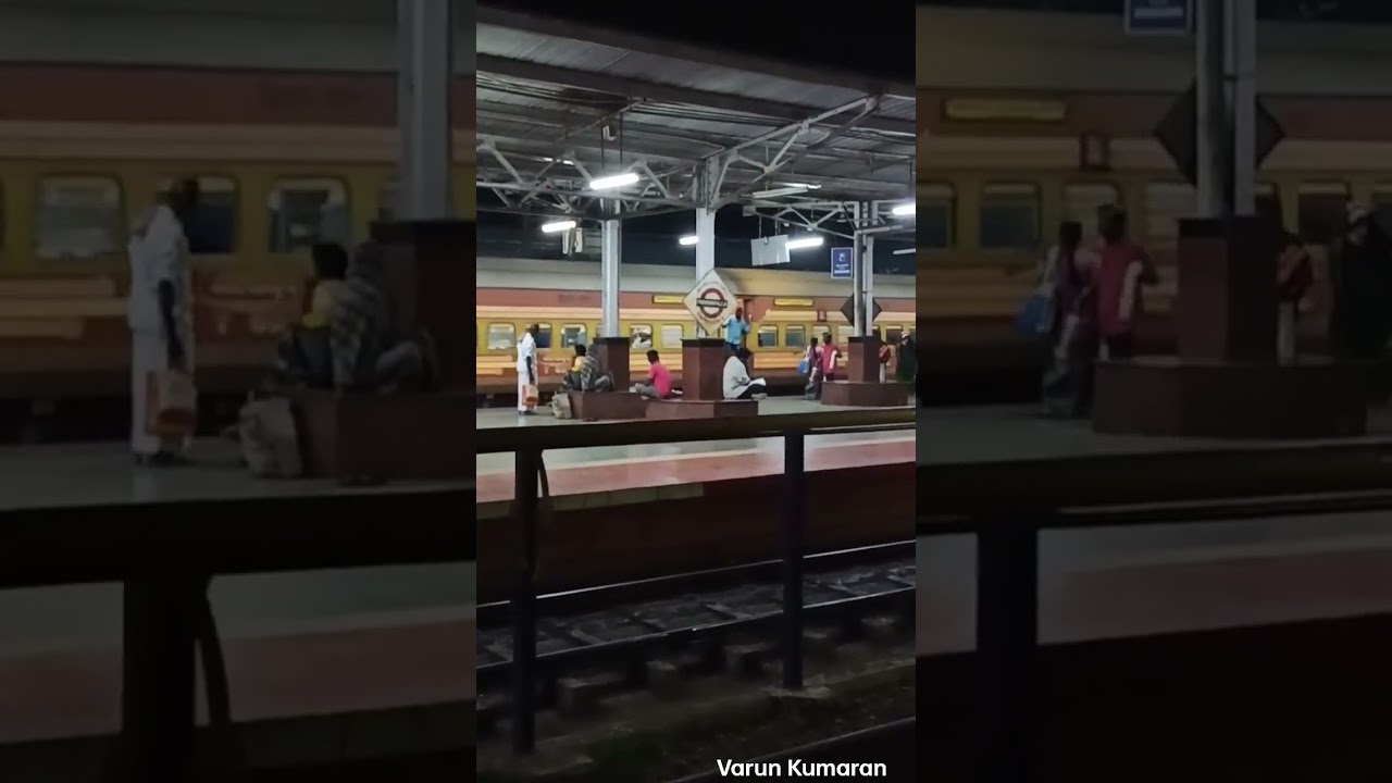 Tambaram Antyodaya Exp arrival at Tiruchy Jn 