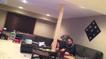 Keva Plank Tower Falling