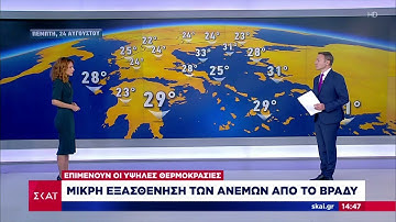 Καιρός: Μικρή εξασθένηση των ανέμων από το βράδυ - Επιμένουν οι υψηλές θερμοκρασίες