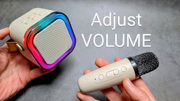 How to Adjust Volume on K12 Wireless Bluetooth  Speaker Karaoke Machine