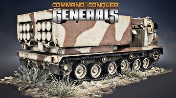 USA MLRS vs China (MOD PROJECT X REMASTERED) C&C Generals Zero Hour