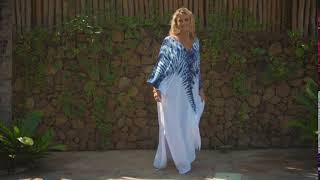 Back From Bali Womens Beach Kaftan Summer Maxi Dress Tie Dye screenshot 1