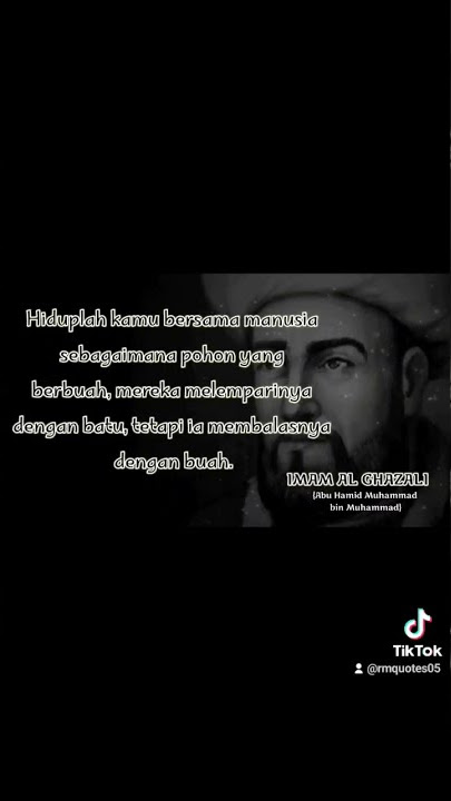 IMAM AL-GHAZALI DENGAN KATA-KATA BIJAK TERBAIK MENYENTUH HATI  @SM.QUOTES #short