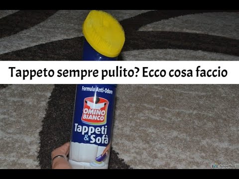 Pulire il tappeto in casa con omino bianco tappeti e sofà 