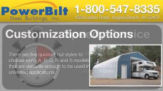 Quonset Hut For Sale in Michigan Call 1-800-547-8335