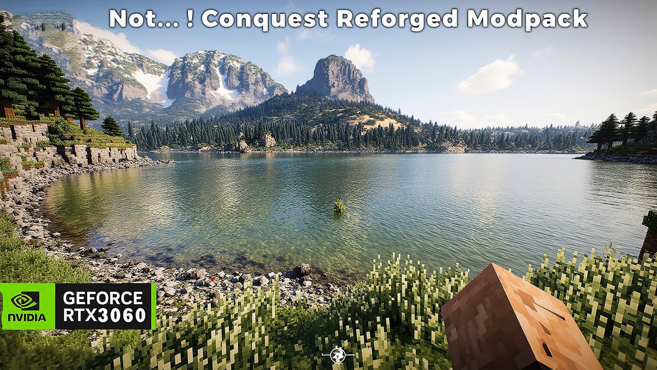 RTX 3060 Ti Destroying MINECRAFT 1.21.8 – Conquest Reforged Looking Graphics? (3 Shaders Test)