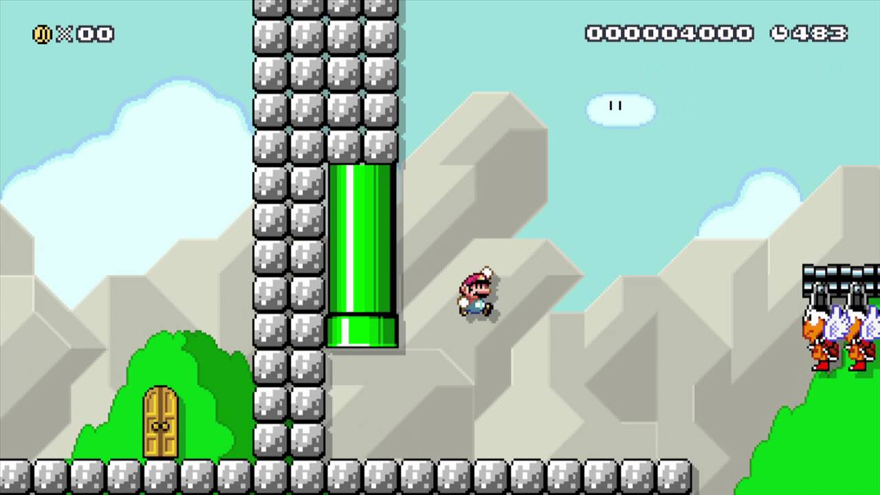 Weird and glitchy Pipe by s.nickid - Super Mario Maker - No Commentary 1AF