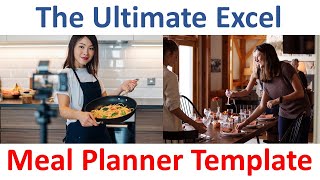 Ready to use Meal Planner Template Using Excel 365