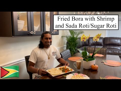 Bora Roti FRIED BORA WITH SHRIMP AND SADA ROTI/SUGAR ROTI - YouTube