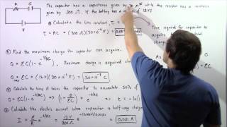 Charge Increase on Charging Capacitor Example