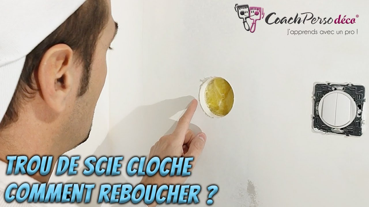 Reboucher efficacement des trous de scie cloche sur du placo - MASTERCLASS  