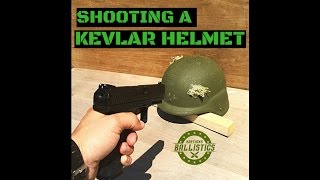 Shooting A Kevlar Helmet