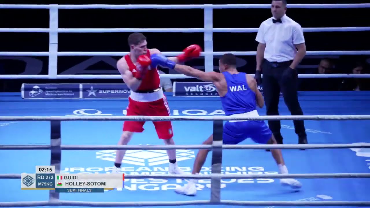 Orlando Holley-Sotomi (WAL) vs. Gabriele Guidi Rontani (ITA) European U23 Championships 2025 (75kg)