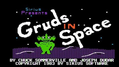 Gruds in Space -- Apple II - TAS -- full playthrough