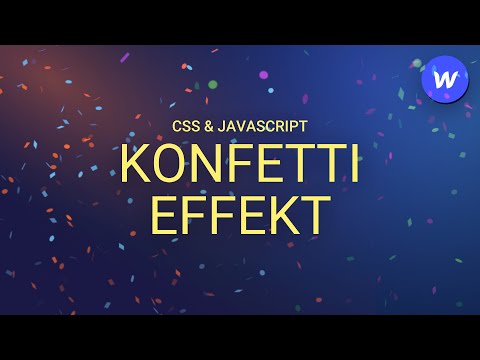 Confetti Website Animation with JavaScript – Webflow Tutorial