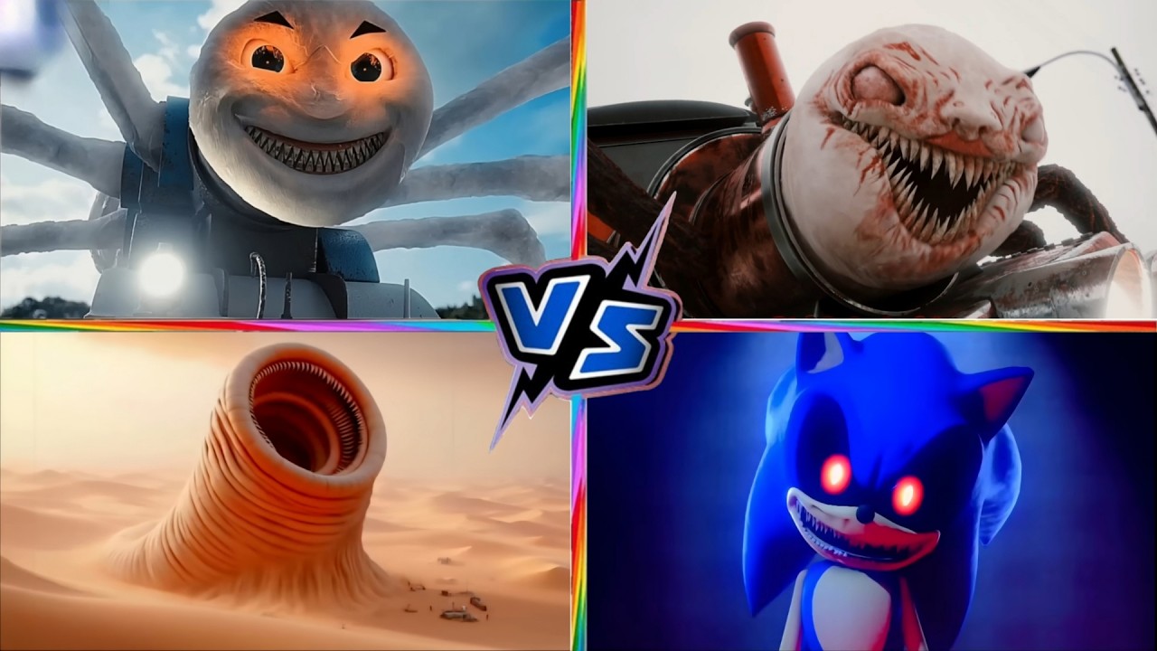Cursed Thomas Vs Choo Choo Charles Vs Erosion Worm Vs Sonic Exe | Pepe Viral Music | Play With ME!