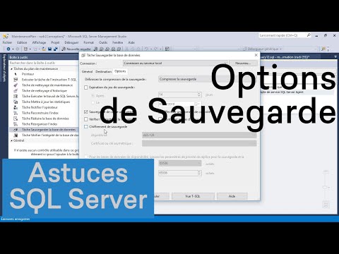 Comprendre les options de sauvegarde dans le plan de maintenance SQL Server