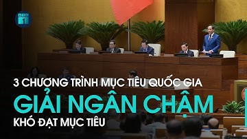 Quốc hội đánh giá 3 chương trình mục tiêu quốc gia: Tiến độ giải ngân chậm, khó đạt mục tiêu | VTC1