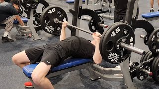 230 Pound Bench Press Attempt