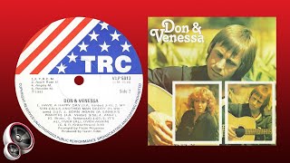 Don & Venessa - Its all over (all over again)
South African husband and wife duo who recorded only one album (as far as I could determine) and released one 7 single, also from this album, before getting divorced. Both were married again in later years. Don continued as a one man band, while Vanessa and her husband became Frame and performed as a duo for a further 20 years. They now run an animal shelter in Gauteng called Uzwela Animal rescue.
This song is from the album Don & Venessa, released in 1981.
Other musicians:
1. Drums - Johnny Morris, Martin Aston
2. Bass - Deon Rousseau
3. Guitars - Fanie Rousseau
4. Pedal steel - Fanie Rousseau
5. Keyboards - Zane Cronje
6. Backing vocals - Rousseau Brothers, Cathy Viljoen Don & Venessa - Its all over (all over again)