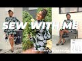 Sew Along with J'en | Part 2 of Making my New Favorite Dress | GRWM | Thrifting | New Wig Unboxing