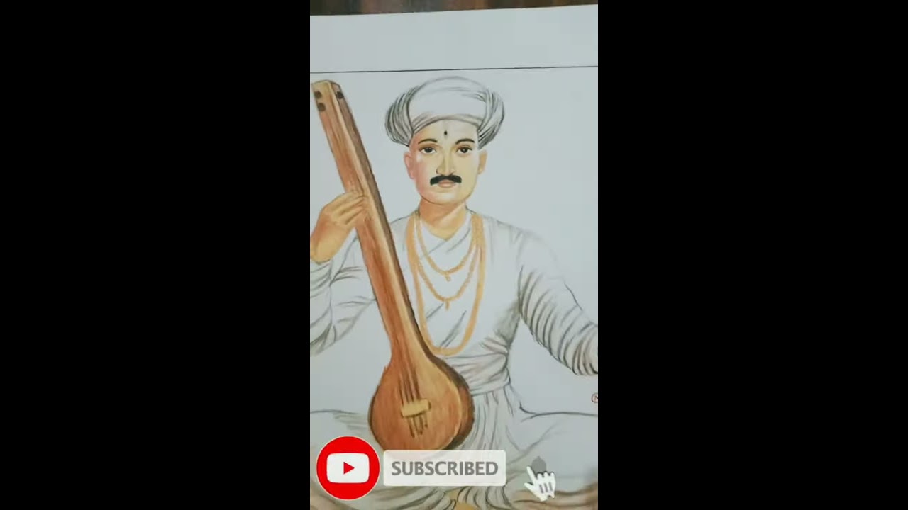 Oil Painting Of Tukaram Maharaj - Desi Painters