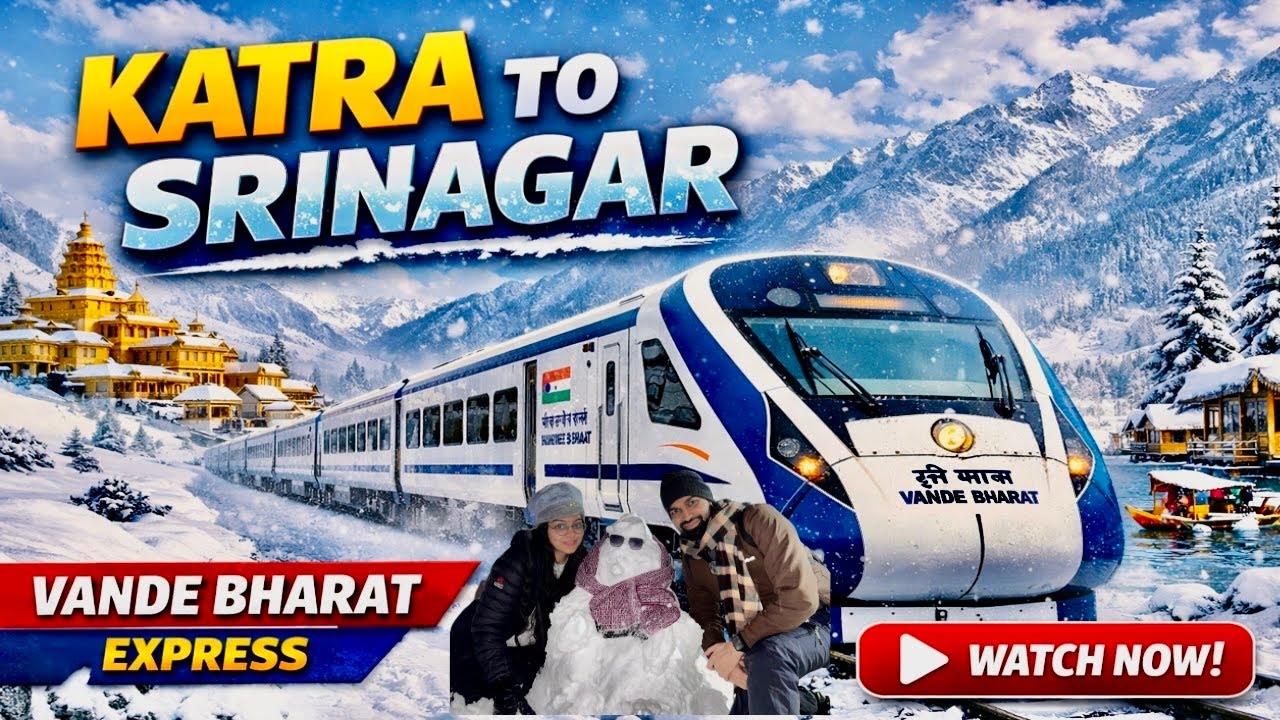 Katra To Srinagar In Executive Class | Most Scenic Train Journey | 