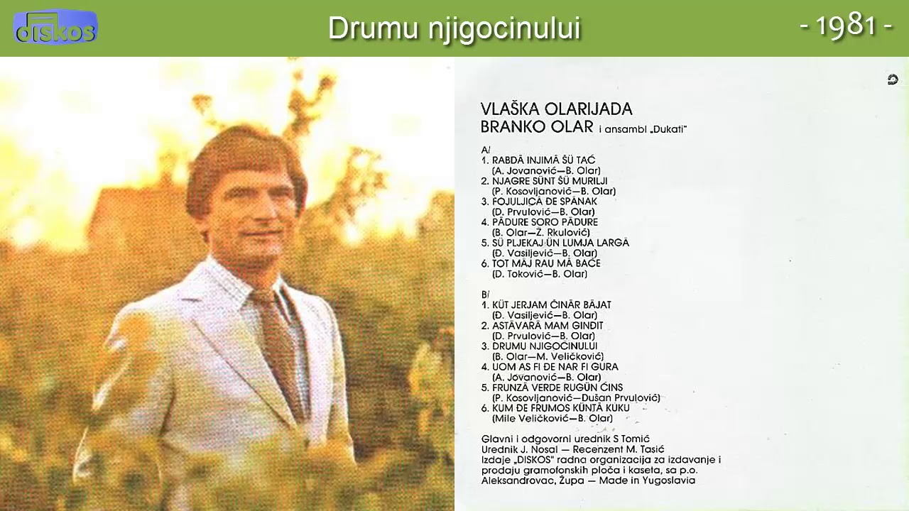 Branko Olar - Drumu njigocinului - (Audio 1981)