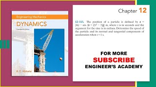 12-113 | Curvilinear Motion | Engineering Dynamics Hibbeler 14th Edition | Engineers Academy
