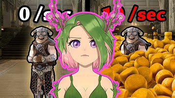 Skyrim, but NPCs spawn a Cheese Wheel every second | Vtuber reacts