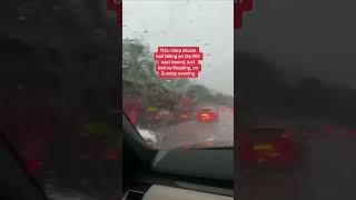 Hail on the M4 east bound just before Reading, on Sunday evening.
