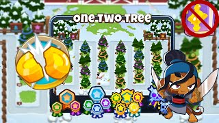 One Two Tree [Half Cash] Guide | No Monkey Knowledge | BTD 6 (2023 Updated) 4K