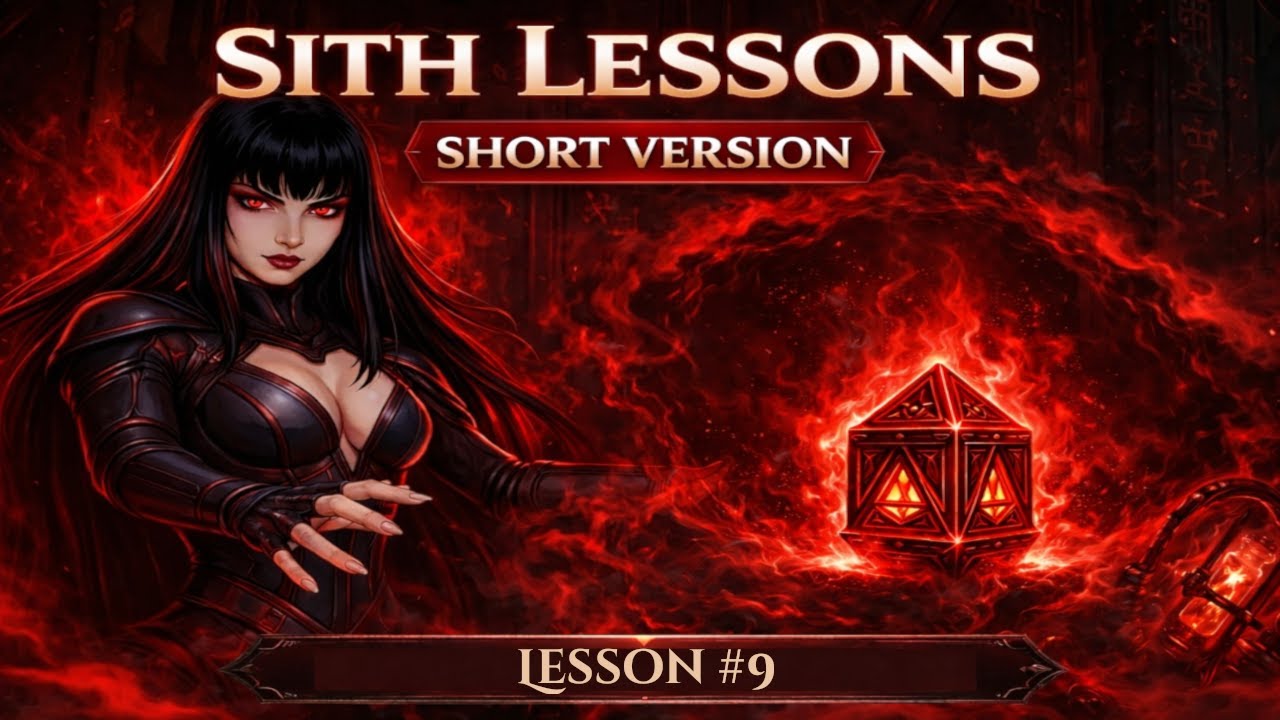 (Short version of) Sith Lesson 9: Vigilance: The Price of Holding Power ...