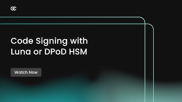 Code Signing  With an Existing Luna or DPOD HSM | CodeSign Secure