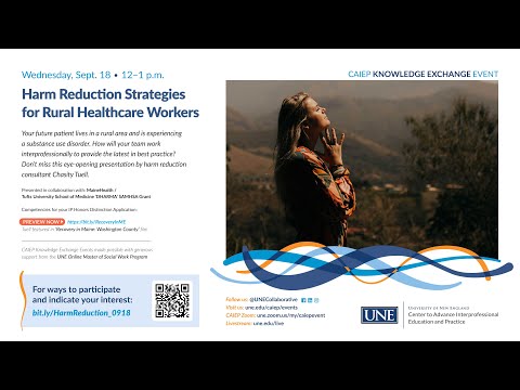 Harm Reduction Strategies for Rural Healthcare Workers