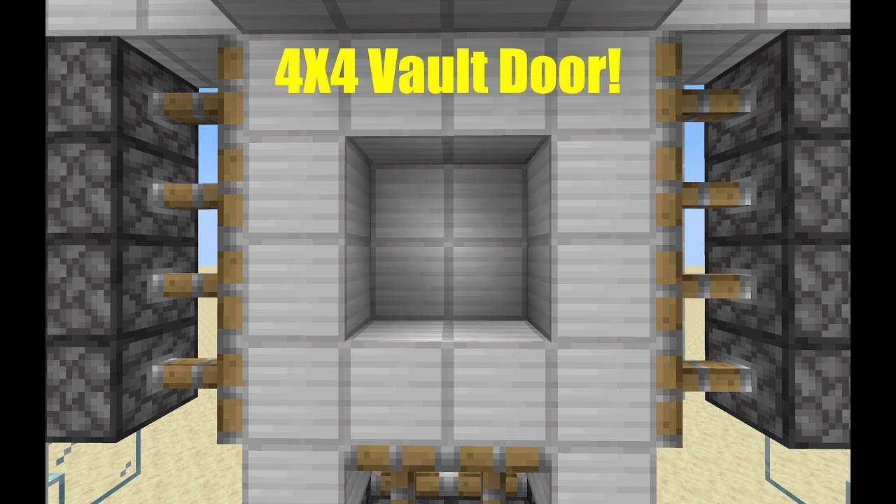 How to make a 4x4 Vault Door! (No Slime or Honey) - YouTube