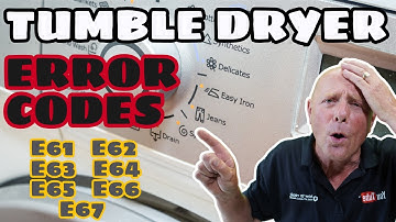 Tumble Dryer Error Codes E61, E62, E63, E64 E65,E66,E67 Electrolux, AEG, Zanussi