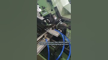 Fully automatic metal hydraulic thread rolling machine #thread #pipe #steel #rolling #automatic