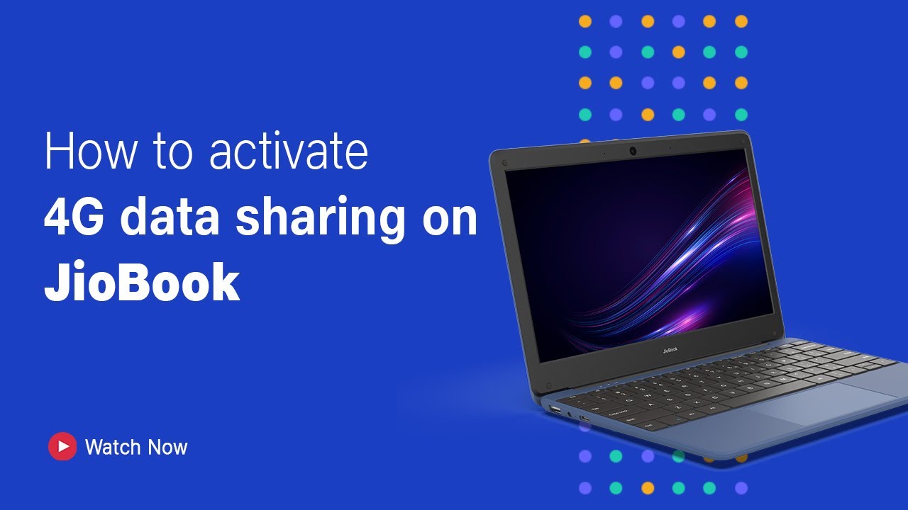 How to Activate 4G Data Sharing on JioBook