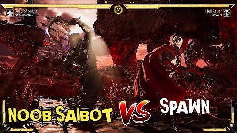 MORTAL KOMBAT 11 NOOB SAIBOT VS SPAWN AND FATALITY GAMEPLAY HD 60 FPS NO COMMENTARY