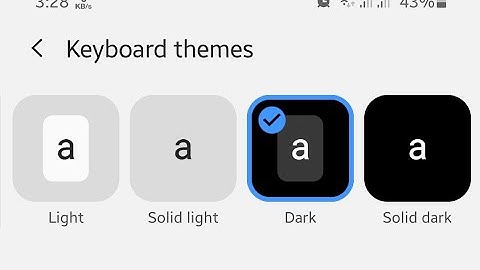 How to change keyboard theme in samsung a10, a20, a21s, a30, a50s